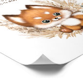 Poster Signe à Baby shower d'automne (Coin)