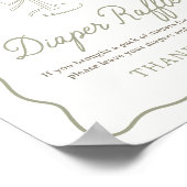 Poster Signe à Baby shower Tini One Martini (Coin)