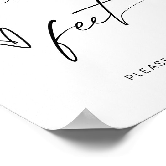 Poster Signe à bascule minimaliste Mariage (Coin)