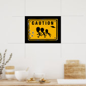 Poster SIGNE Alien croisant (Cuisine)