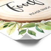 Poster SIGNE ALIMENTAIRE DE Baby shower VERDOYANT D'ANIMA (Coin)