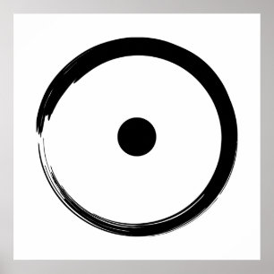 Poster Signe astrologique - Bouddhisme Zen Circle 1
