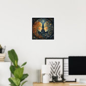 Poster Signe astrologique Gemini Zodiaque Céleste (Bureau à domicile)
