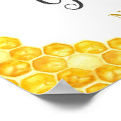 Poster SIGNE Baby shower Abeille Dix Petits Doigts (Coin)