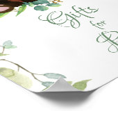 Poster SIGNE baby shower Cadeaux pour bébé Panda Rouge Ou (Coin)