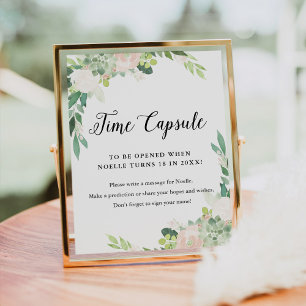 Poster SIGNE Baby shower DEVON Time Capsule