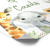 Poster SIGNE Baby shower Eucalyptus Safari neutre pour le (Coin)