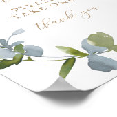 Poster SIGNE baby shower Faveurs Eucalyptus Vert (Coin)