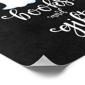 Poster SIGNE Baby shower Halloween Livres et Cadeaux (Coin)