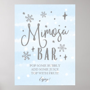 Poster SIGNE Baby shower Hiver Mimosa