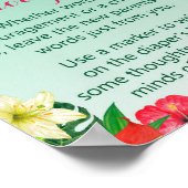 Poster SIGNE Baby shower tropical de Luau (Coin)