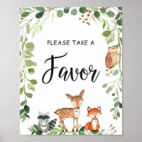 SIGNE Baby shower vert bois Favoriser