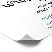 Poster SIGNE Bande de poignet Mariage simple en calligrap (Coin)