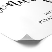 Poster SIGNE BARRE À FIN Mariage rustique (Coin)