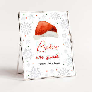 Poster Signe Bébés sont Mignons pour Baby Shower avec Cha