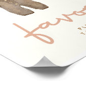 Poster Signe Boho Baby shower Faveurs (Coin)