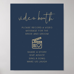 Poster SIGNE BORD vidéo Mariage de la marine et de l'or C