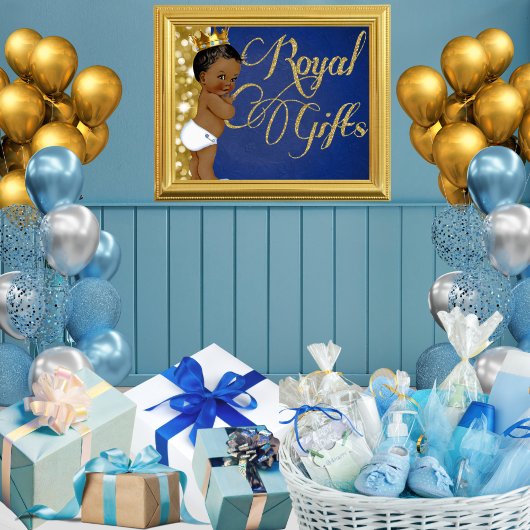 Poster SIGNE-cadeau de Baby shower Royal African