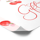 Poster Signe Cerisier Bow Fille Douche Cartes et Cadeaux (Coin)