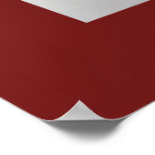 Poster Signe chinois de zodiaque rouge singe (Coin)