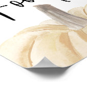 POSTER SIGNE CITROUILLE BABY SHOWER (Coin)