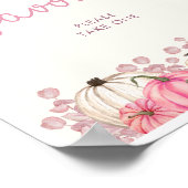 Poster SIGNE citrouille Baby shower Faveurs (Coin)