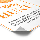 Poster Signe Citrouille de la Chasse à l'anneau (Coin)