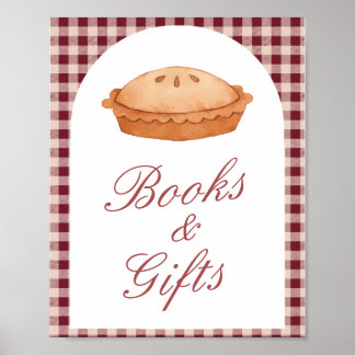 Poster Signe Cutie Baby shower à tarte Livres & Cadeaux