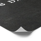 Poster signe d'accueil de la douche à fleurs de roses rou (Coin)