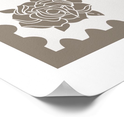 Poster signe d'accueil de mariage classique (Coin)