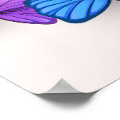 Poster signe d'accueil romantique violet fleuri (Coin)
