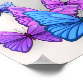 Poster signe d'accueil romantique violet fleuri (Coin)