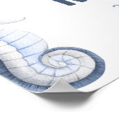 Poster SIGNE D'AFFICHAGE DE LA MER Ocean 2E ANNIVERSAIRE (Coin)