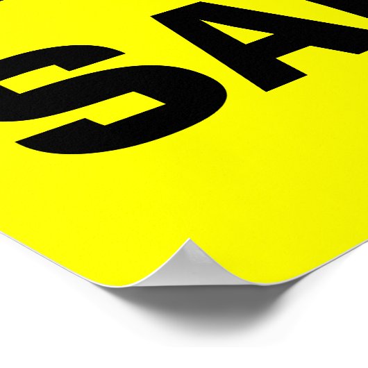 POSTER SIGNE D'AFFICHE DE VENTE DE YARD (Coin)