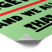 Poster SIGNE D'AFFICHE DES PREMIERS VÉGÉTAUX Drôle (Coin)