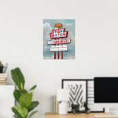 POSTER SIGNE D'ALIMENTATION RAPIDE (Bureau à domicile)
