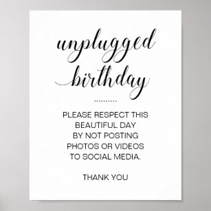 Posters Affiches Anniversaire Facebook Zazzle Be