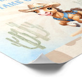 POSTER SIGNE D'ANNIVERSAIRE DU PREMIER RODÉO OCCIDENTAL C (Coin)