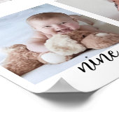 Poster signe d'anniversaire, premier bébé imprimable (Coin)