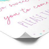 Poster Signe d'anniversaire rose si doux (Coin)