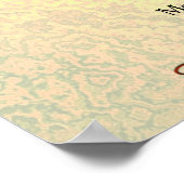 Poster Signe d'automne vert jaune Mariage de bienvenue (Coin)