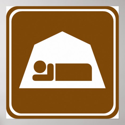 Poster SIGNE D'AUTOROUTE DU Camping (Devant)