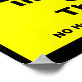 Poster Signe d'avertissement de prudence pour l'Internet  (Coin)