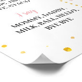 Poster Signe de 1er anniversaire un peu impeccable (Coin)