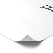 Poster SIGNE DE Baby shower D'ACCUEIL WODOPAGE D'Hiver (Coin)