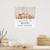 Poster SIGNE DE Baby shower D'ACCUEIL WODOPAGE D'Hiver (Cuisine)