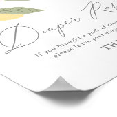 Poster Signe de Baby shower de citron (Coin)