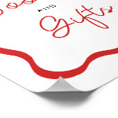 Poster Signe de Baby shower de Ladybug (Coin)