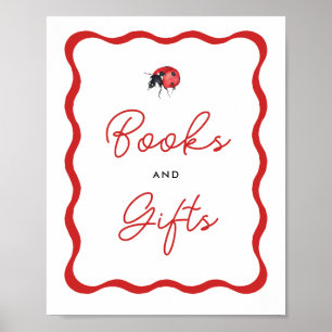 Poster Signe de Baby shower de Ladybug