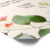 Poster SIGNE DE Baby shower Déchets de bois Animaux (Coin)